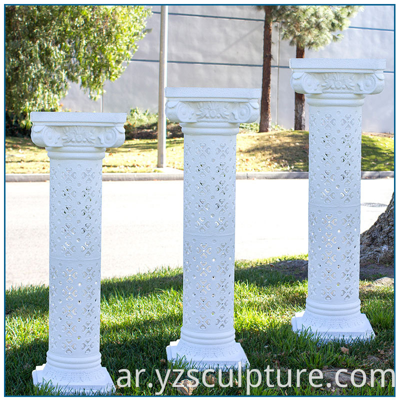 White Fiberglass Column